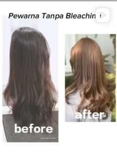 Before after pewarnaan